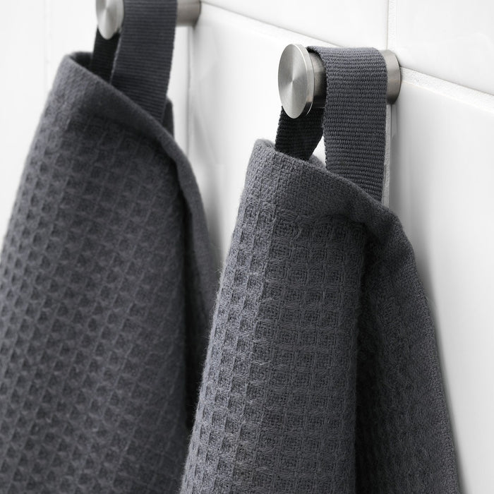 SALVIKEN Washcloth, anthracite, 30x30 cm