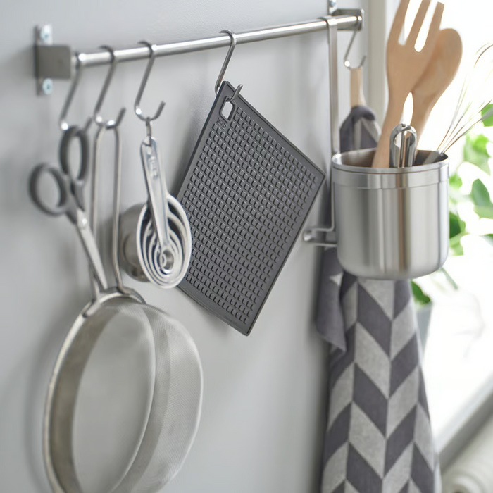 SANDVIVA Pot holder, silicone/dark grey, 18x18 cm, 40587876