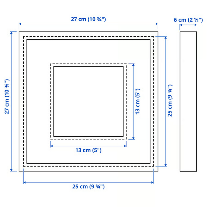 SANNAHED Frame, white, 25x25 cm, 80459122