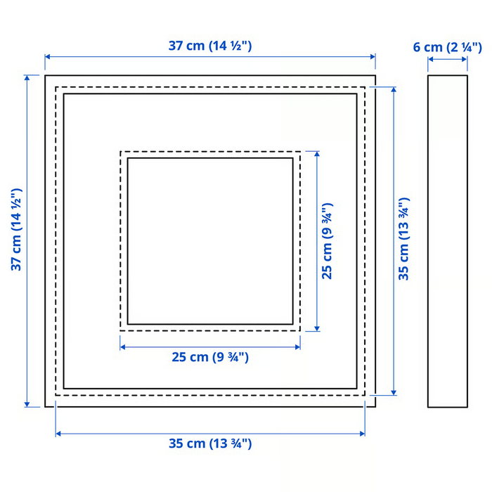 SANNAHED Frame, white, 35x35 cm, 00459121