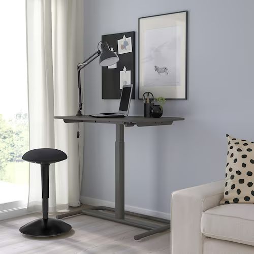 SEGRARE Desk sit/stand, dark grey, 110x60 cm, 70588110