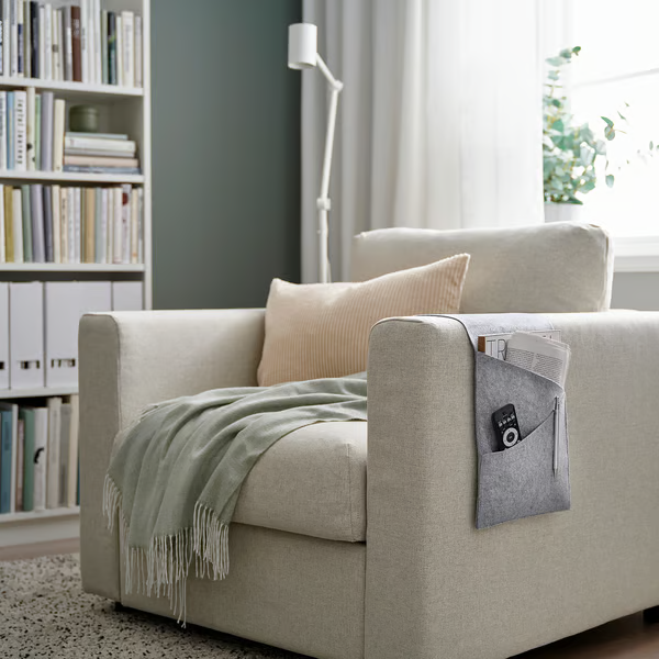SILANG Storage pocket for armrest, felt, 50578862