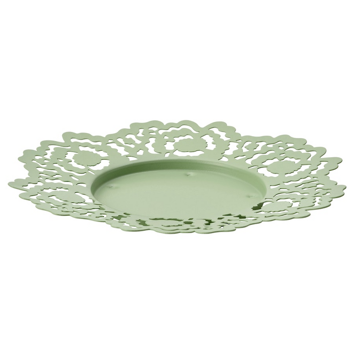 SILKESTRAD Candle dish, light green, 18 cm, 60570525