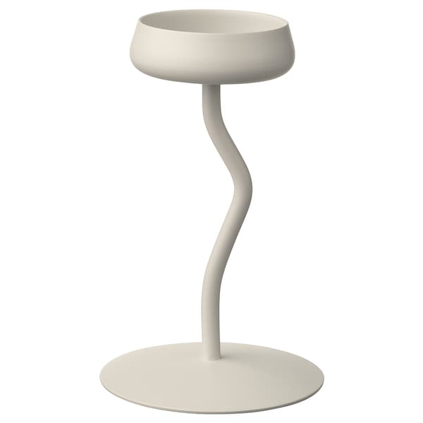 SILVERPARON Pillar candle holder, white, 20 cm, 10574984