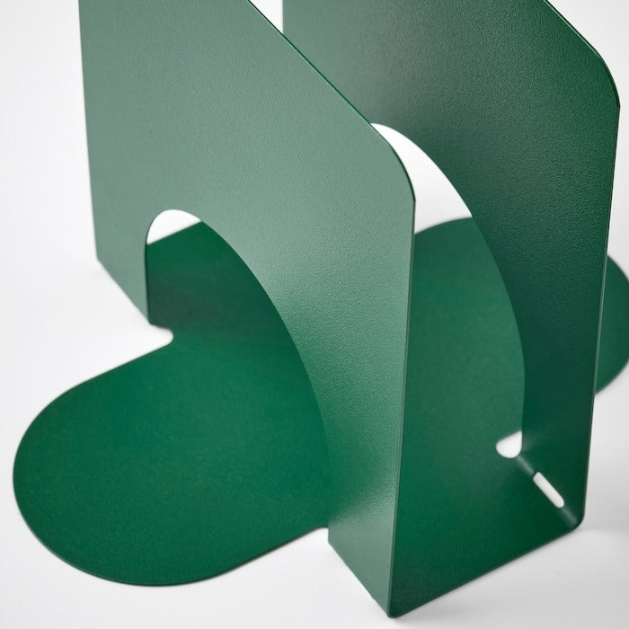 SKOGSROR Napkin holder, dark green, 13x12 cm