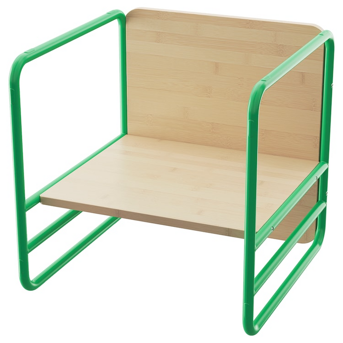 SMASKRAKE Multi-functional child chair/table, green, 70569748