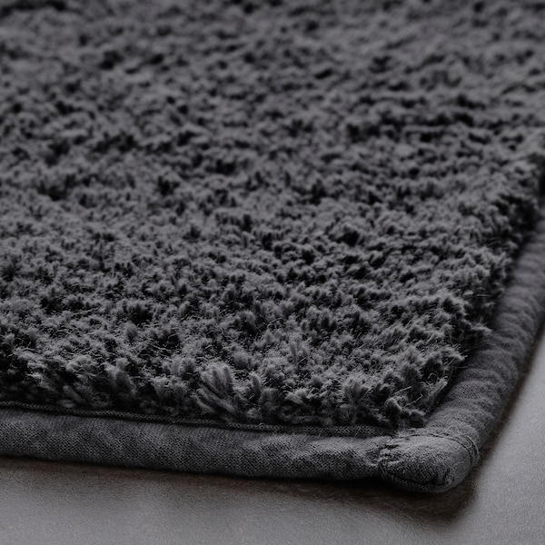 SODERSJON Bath mat, dark grey, 40x60 cm