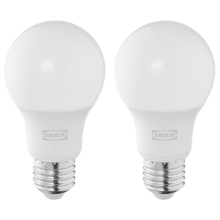 SOLHETTA LED bulb E27 806 lumen, dimmable/globe opal