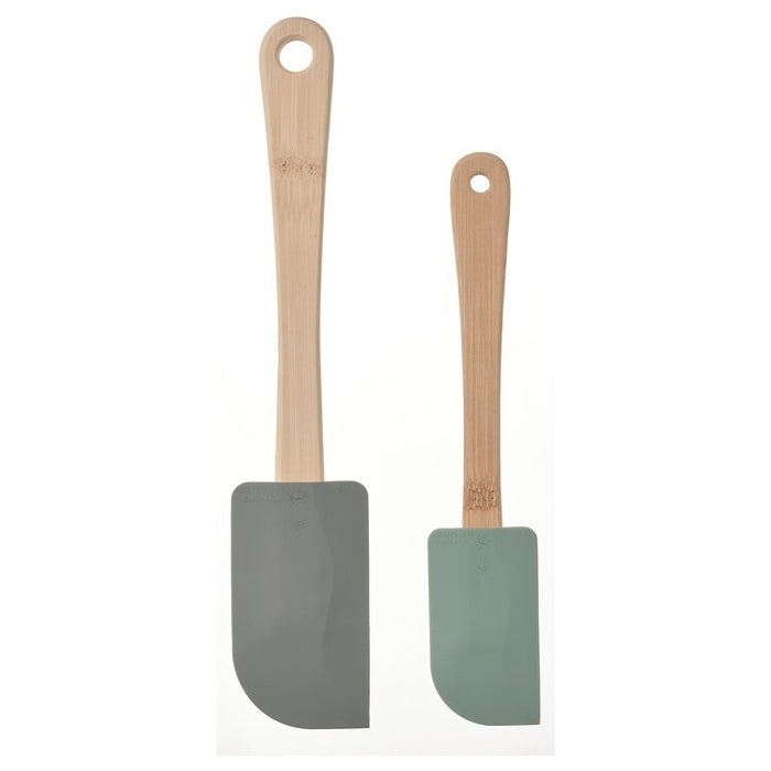 SOMMARFLOX Spatula, set of 2, light grey-green/grey-green