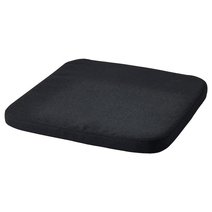 STAGGSTARR Chair pad, black, 36x36x2.5 cm