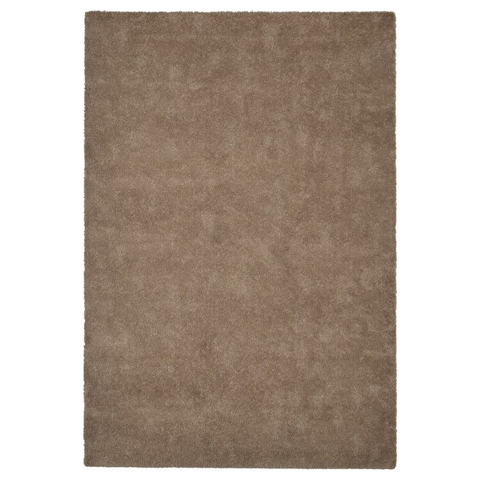 STOENSE Rug, low pile, beige, 133x195 cm