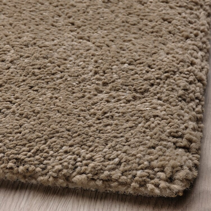 STOENSE Rug, low pile, beige, 133x195 cm