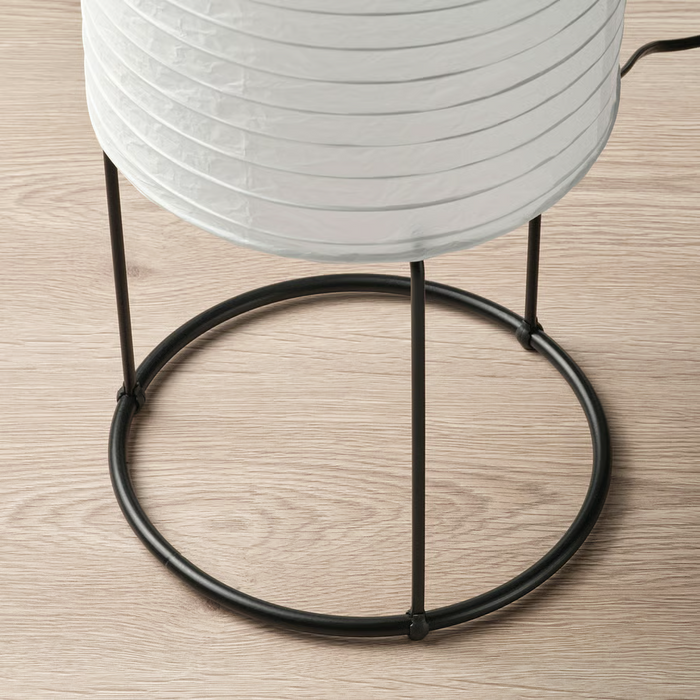 STRANDAD floor lamp, white/black, 70594837
