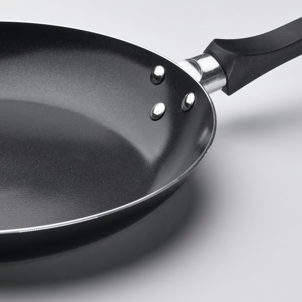 TAGGHAJ Frying pan, non-stick coating black, 24 cm