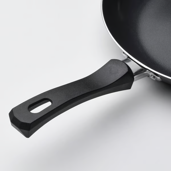 TAGGHAJ Frying pan, non-stick coating black, 24 cm