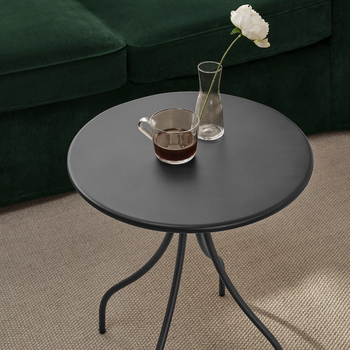 TANEBRO Side table, anthracite, 46 cm, 50578975