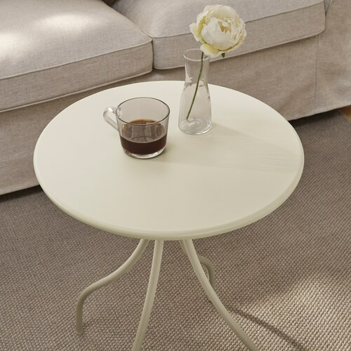 TANEBRO Side table, light grey-beige, 46 cm, 10578977