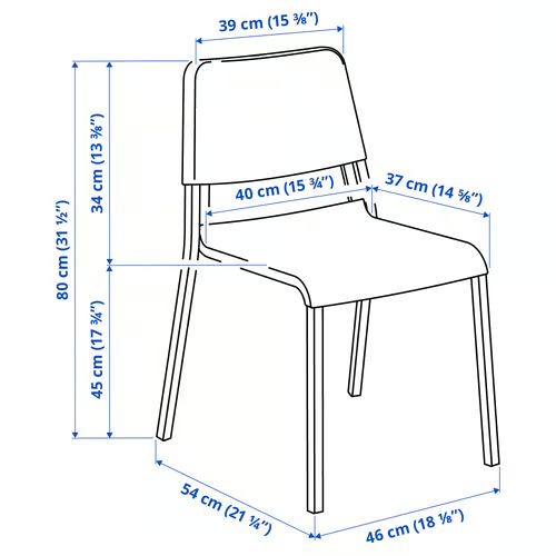TEODORES chair, black, 00530622