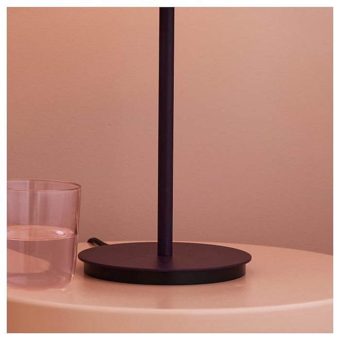 TESAMMANS Table lamp base, purple, 30 cm, 80578629