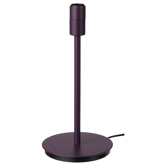 TESAMMANS Table lamp base, purple, 30 cm, 80578629