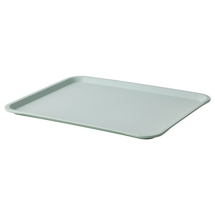 TILLGANG Tray, pale green, 37x29 cm