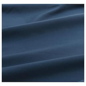 ULLVIDE Fitted sheet, dark blue, 150x200 cm