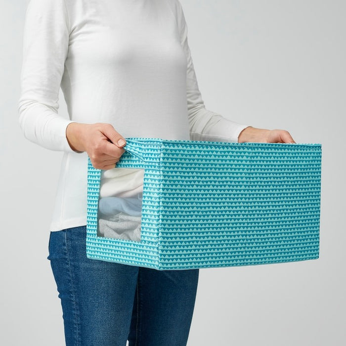 UPPRYMD Box, turquoise, 25x44x25 cm