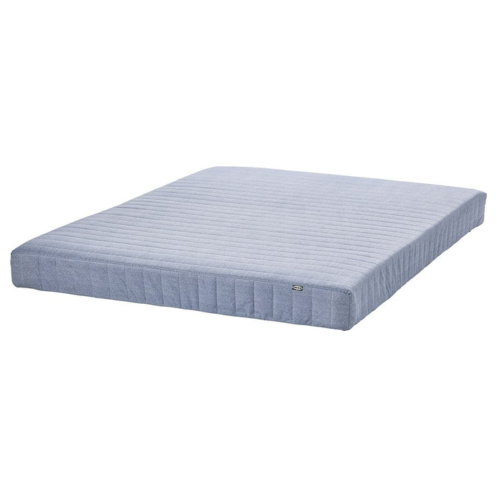 VADSO Sprung mattress, extra firm/light blue, 150x200 cm