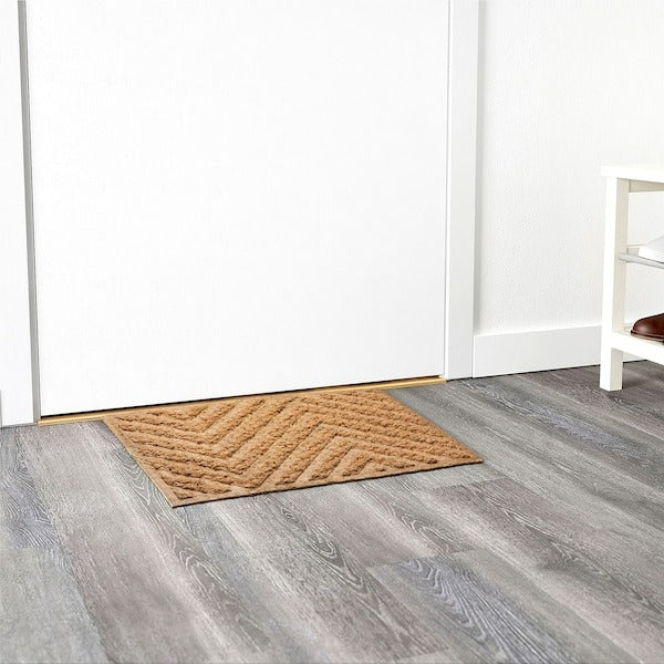 VAGRACKE Door mat, natural colour/beige, 40x60 cm