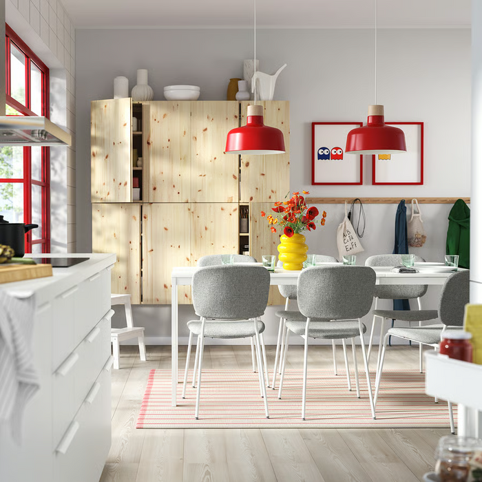 VIHALS Extendable table, white, 120/180x74 cm, 10592737
