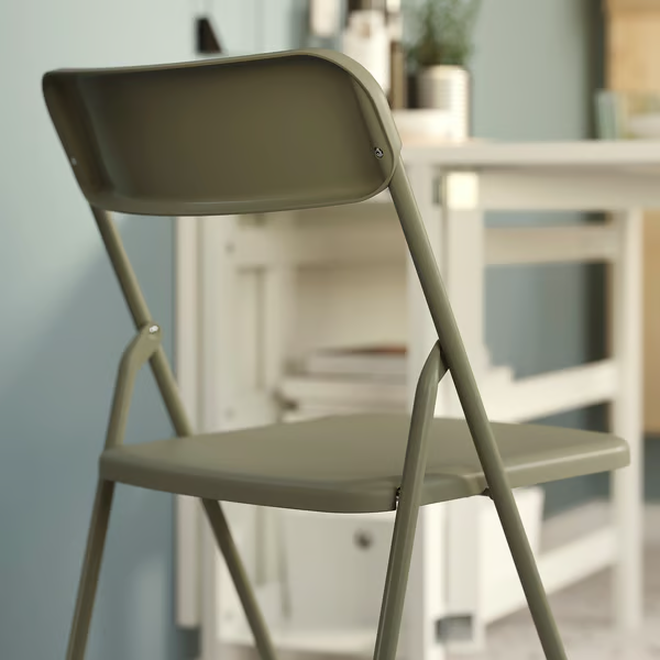 VIHALS Folding chair, green, 80592753