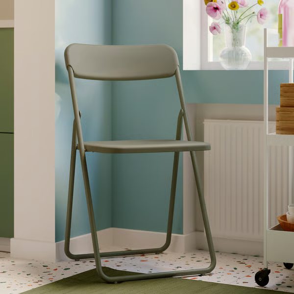 VIHALS Folding chair, green, 80592753