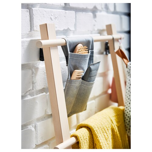 VILTO Towel stand, birch, 80344452
