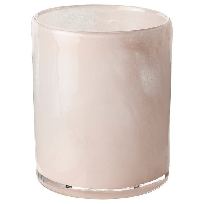 VINDSTILLA Tealight holder, pale pink, 11 cm