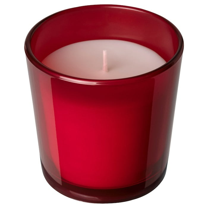 VINTERFINT Scented candle in glass, Five spices of winter red, 25 hr