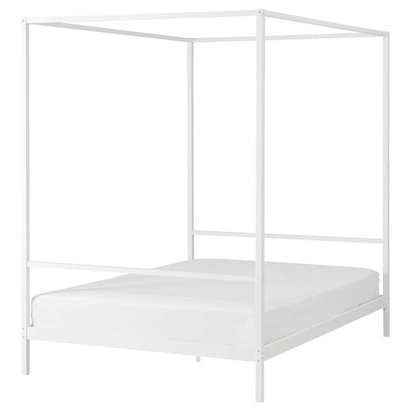 VITARNA four-poster bed frame, white, 150x200 cm, 20573682