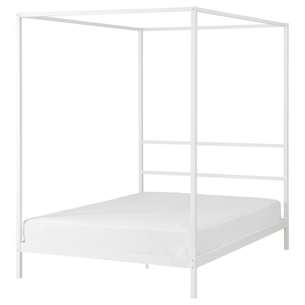 VITARNA four-poster bed frame, white, 150x200 cm, 20573682