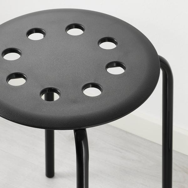 MARIUS Stool, black 45 cm