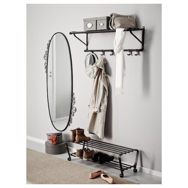 PORTIS Hat rack, black 90 cm