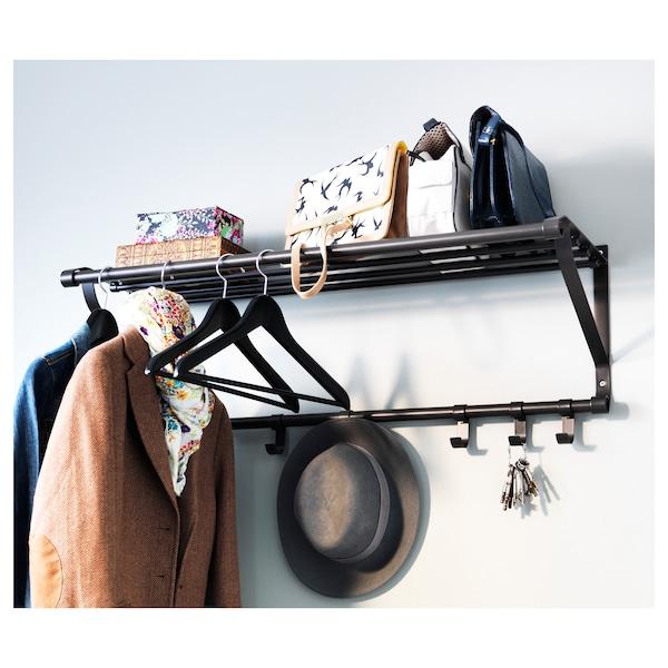 PORTIS Hat rack, black 90 cm