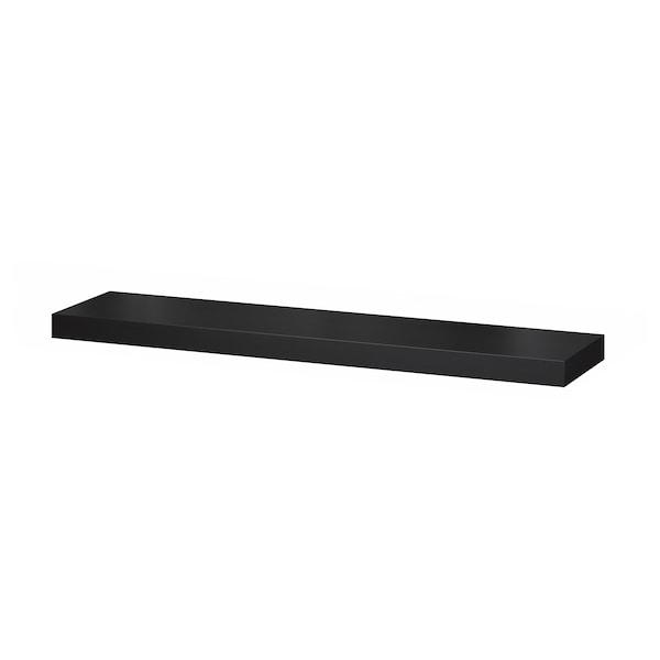 LACK Wall shelf, black-brown 110x26 cm