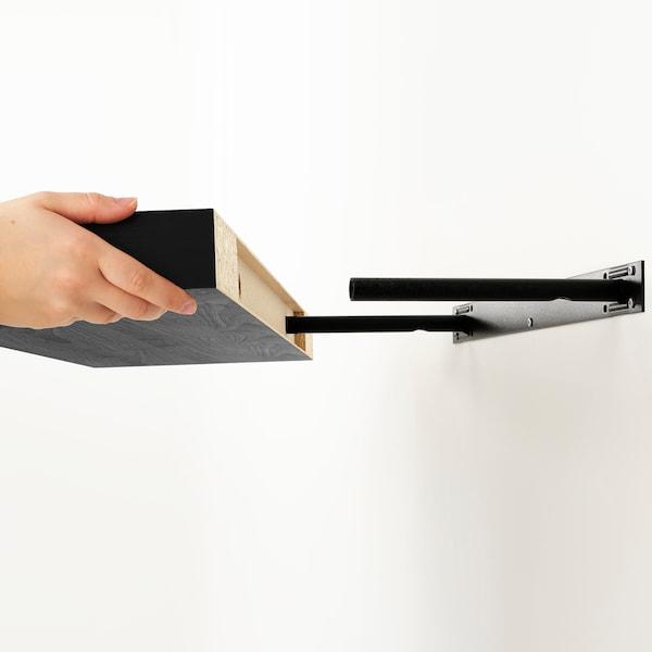 LACK Wall shelf, black-brown 110x26 cm