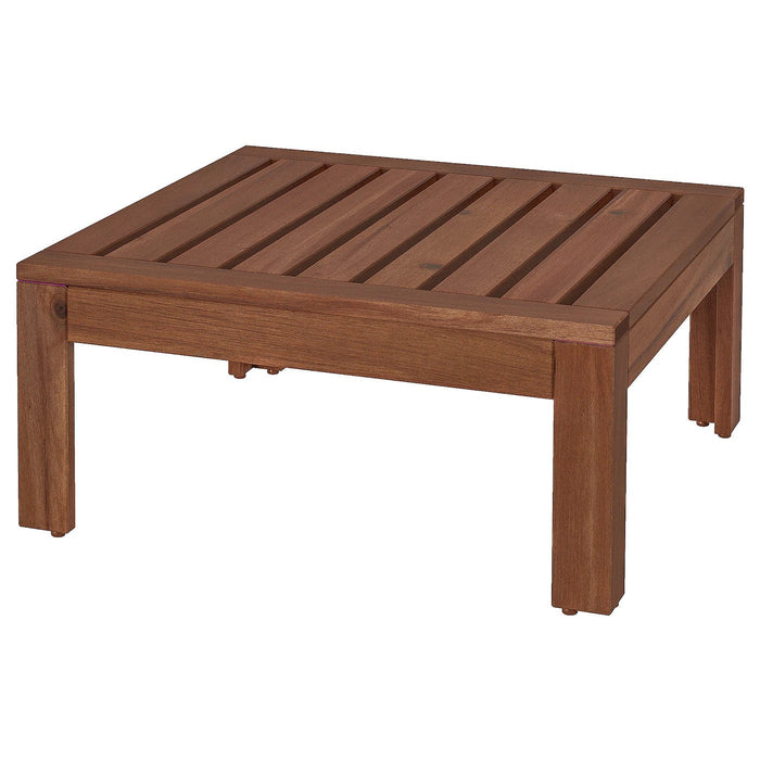 APPLARO Table/stool section, outdoor, brown stained, 63x63 cm