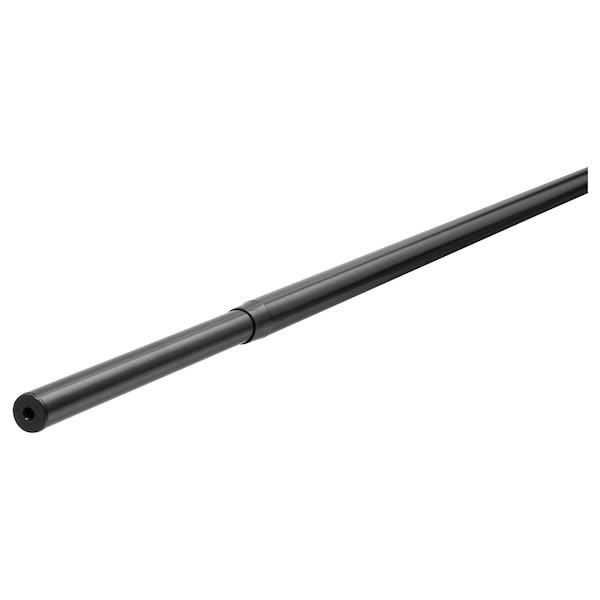 RACKA Curtain rod, black 120-210 cm