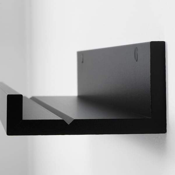 MOSSLANDA Picture ledge, black 115 cm