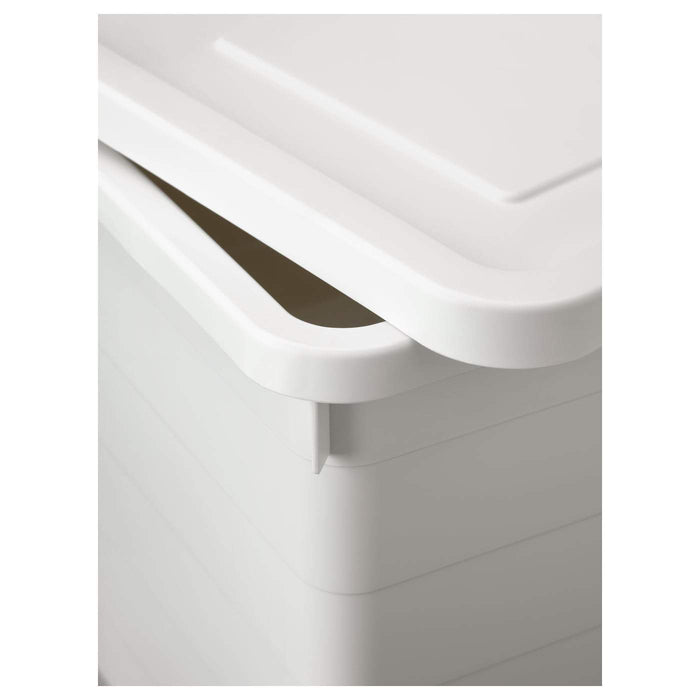 SOCKERBIT Box with lid, white 38x51x30 cm