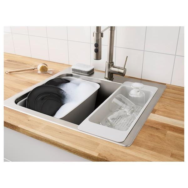 GRUNDVATTNET wash-up bowl grey