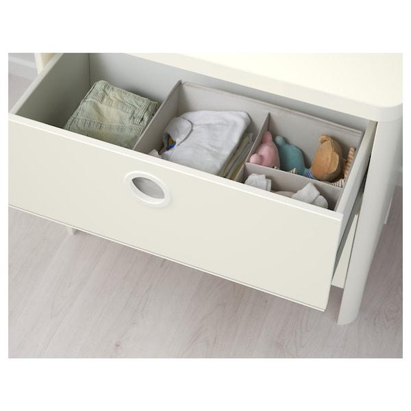 BUSUNGE Chest of 2 drawers, white 80x76 cm