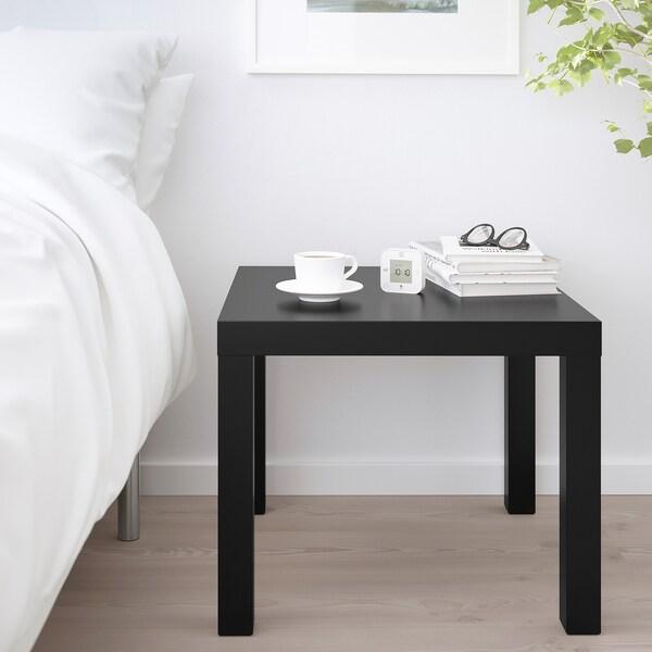 LACK Side table, black 55x55 cm