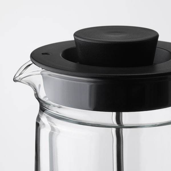 EGENTLIG Coffee/tea maker, double-walled/clear glass 0.3 l